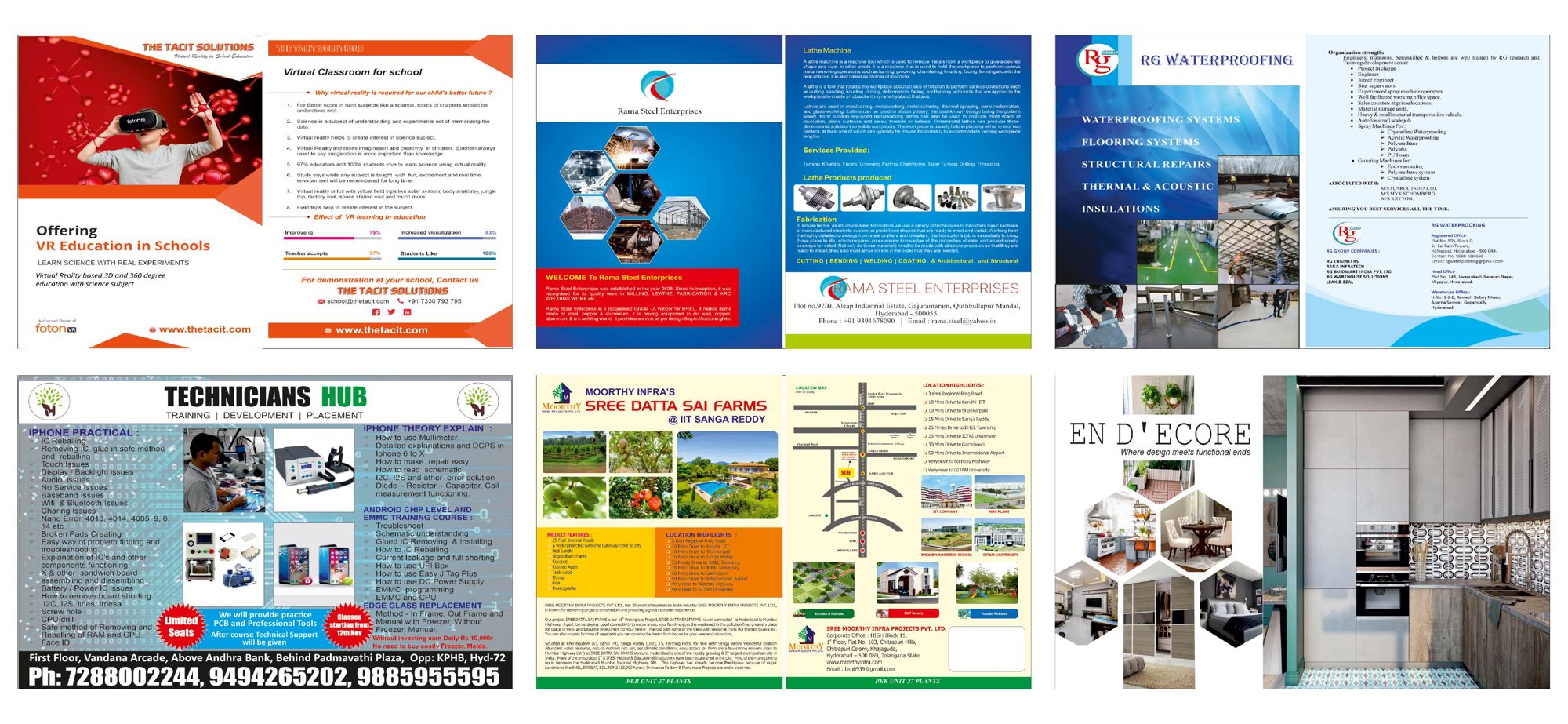 Corporate Brochures & Flyers — Bi-fold • Tri-fold • Product Catalogs